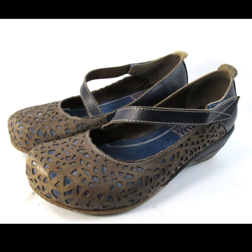 L'Artiste Melinda by Spring Step Women's Mary Jane Clogs Leather Size 7 - Picture 3 of 8